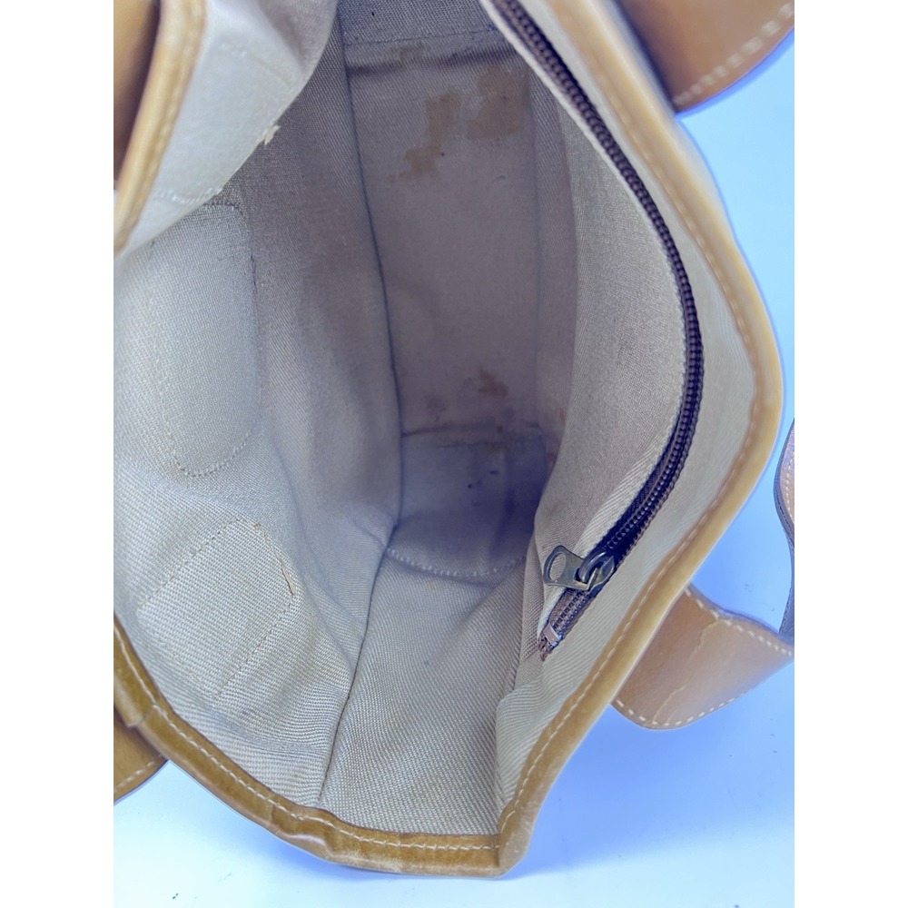 Vintage Ghurka Marley Hodgson No 70 Chukka Stadium Tote Bag Khaki Canvas Leather - Picture 12 of 12